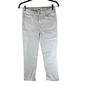 Paige Jacqueline Straight White Jeans Cotton Blend Womens Denim Size 27